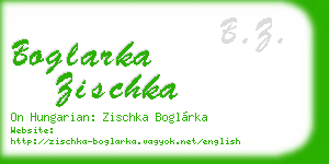 boglarka zischka business card